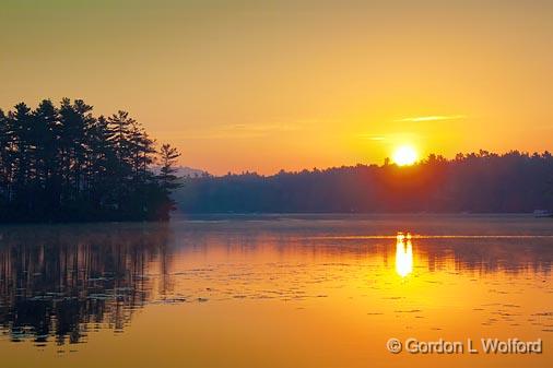 Charleston Lake Sunrise_21555.jpg - Photographed at Outlet, Ontario, Canada.